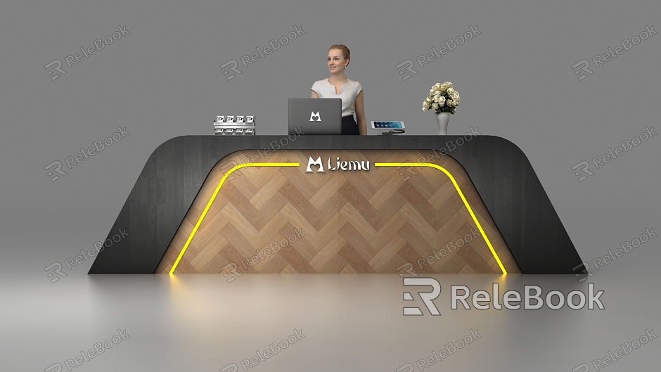 Modern Reception Desk Creative Reception Desk model