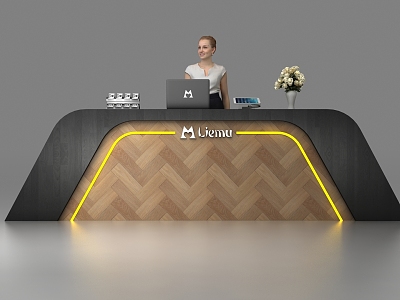 Modern Reception Desk Creative Reception Desk model