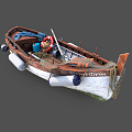 Modern Boat Boat 3d model