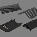 Traditional Roof Designs With Curved Eaves And Classic Tile Structures