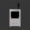 Blue X Ray Security Scanner With Conveyor Belt And Monitor