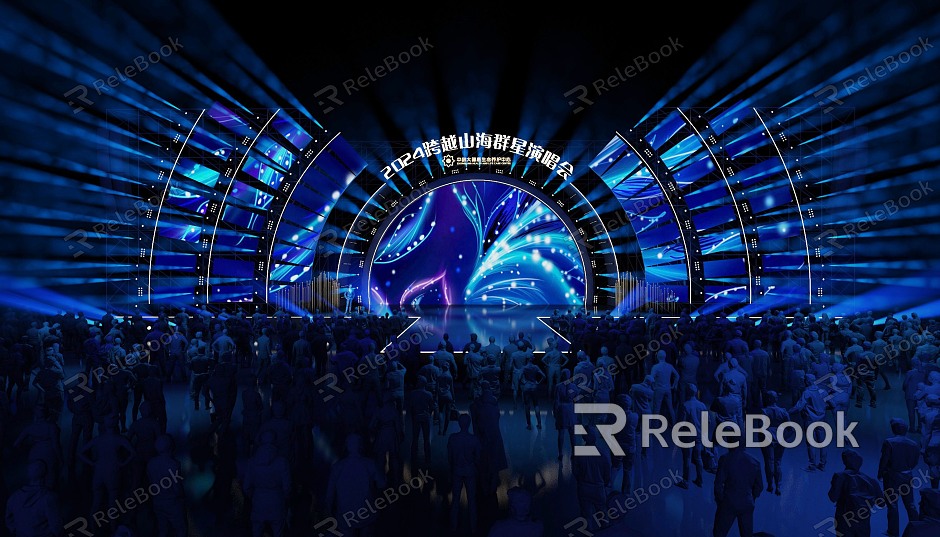 Outdoor large concert design modern fashion model