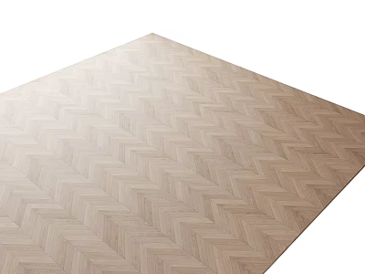 Modern Herringbone Pattern Wooden Flooring With Light Wood Tone Smooth Surface 3d model
