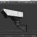 Monitoring simple model camera simple model low face number monitoring camera monitoring equipment infrared camera security monitoring game monitoring 3d model