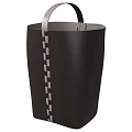 Stylish Black Storage Basket With Woven Handles And Durable Design For Home Organization