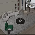 Style Sofa 3d model