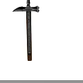 Traditional Medieval Sword With Wooden Handle And Metal Blade Design