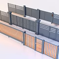 Modern Metal And Wooden Gates With Various Designs And Fence Combinations