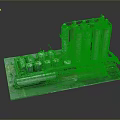Industrial Storage Tank Facility With Large Metal Tanks Pipes Platforms And Equipment