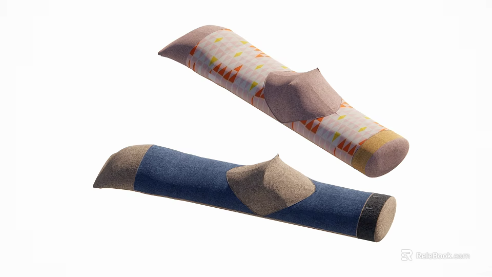 Stylish Irregular Shaped Sofas With Curved Design And Colorful Fabric Upholstery 3d model 