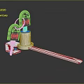 Lock combination lock metal lock antique lock old lock tools hardware tools processing tools furniture 3d model