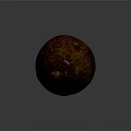 Reddish Brown Avocado With Yellow Spots On Textured Surface Against Dark Background