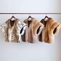 Vintage Clothes Clothes Sheepskin Coat Fur Coat 3d model