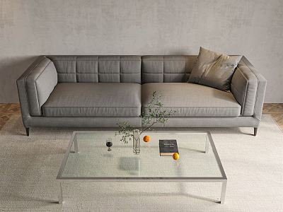 Modern Minotti double sofa model