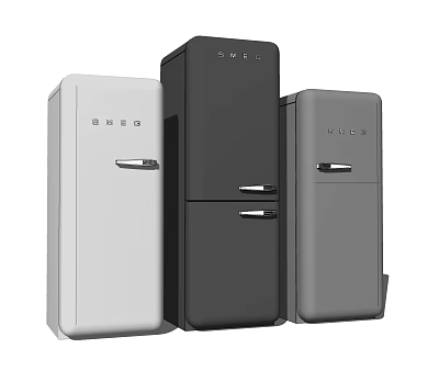 Modern refrigerator 3d model Modern refrigerator 3d model