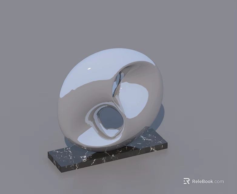 Modern White Flush Door With Smooth Surface For Home Interior Design 3d model