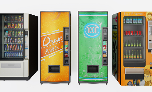 modern vending machine 3d model