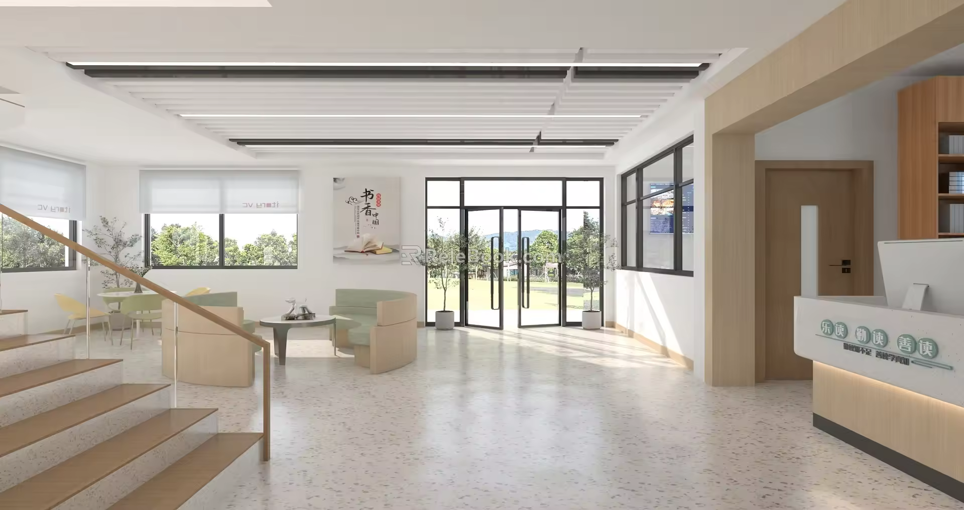 Reception desk Reception desk Reception area 3d model