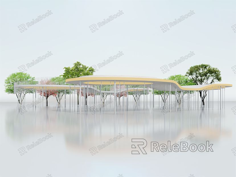 Modern gallery frame High and low gallery frame Concave and convex gallery frame Hollow gallery frame Strip gallery frame Curved gallery frame 3d model 