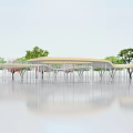 Modern gallery frame High and low gallery frame Concave and convex gallery frame Hollow gallery frame Strip gallery frame Curved gallery frame 3d model