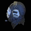 Tactical Skull Pattern Hat With Headphones And Mask Design Elements