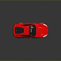 Red Sports Car With Sleek Aerodynamic Body And Silver Alloy Wheels Shiny Reflection