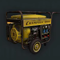 Champion Yellow Portable Generator With Metal Frame And Wheels Power Equipment