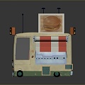 Food Truck Food Vending Vehicle Mobile Food Truck Mobile Vendor Mobile Vendor Car Dining Car Mobile Dining Car 3d model