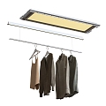 Modern electric retractable drying rack 3d model