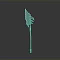 Medieval Battle Axe with Metal Blade and Wooden Handle Design