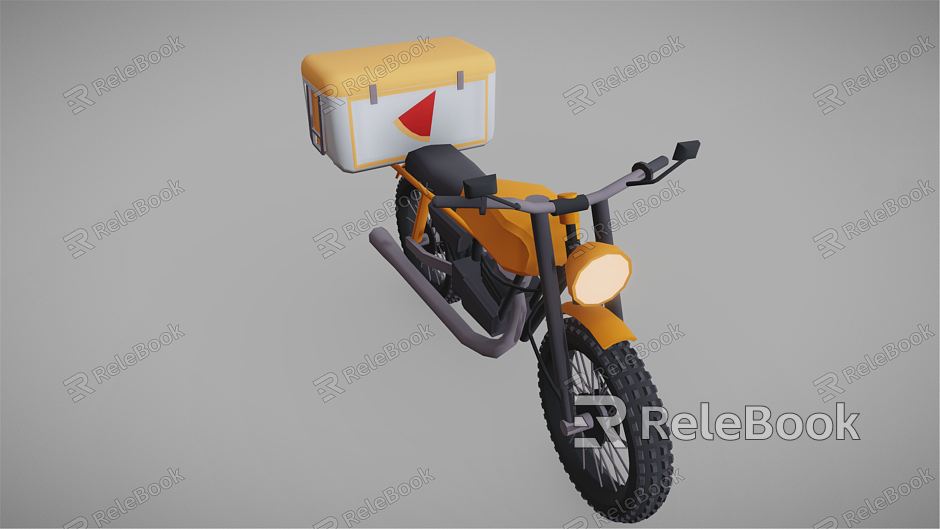 Modern Motorcycle Cartoon Motorcycle model