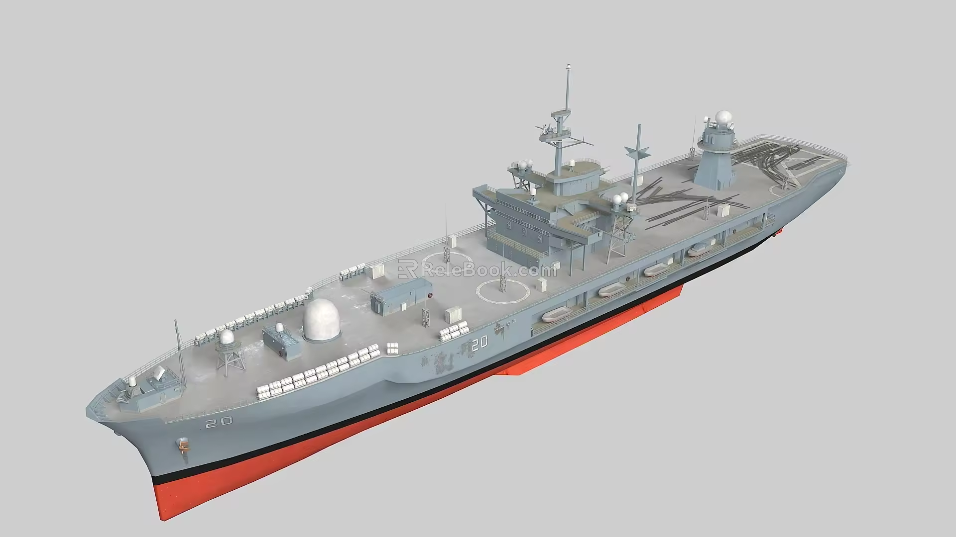 Imagined Enemy PBR US Navy Blue Ridge Class Amphibious Landing Command Ship Blue Ridge USS Whitney Mountain Joint Command Ship JCS 3d model