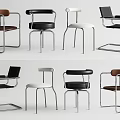 Sleek Modern Dining Chairs With Metal Frame And Various Colors For Home Kitchen