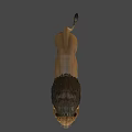 Realistic 3D Lion Model With Brown Mane Standing On Dark Background