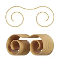 Modern Light Luxury Outdoor Chair With Bamboo Curved Design And Stylish Comfortable Structure