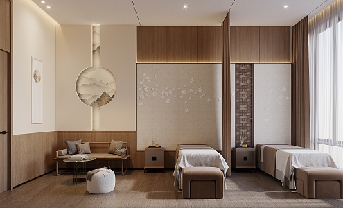 New Chinese Physiotherapy Room 3d model