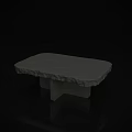 Durable Natural Stone Outdoor Table With Irregular Edge And Modern Patio Design