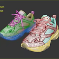White Lace Up Casual Fashion Sneakers With Thick Sole Stylish Design For Men Women