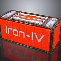 Red Iron IV Storage Box For Household Tools And Supplies
