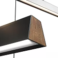 Modern Sleek Linear Pendant Lights With Metal Frame For Contemporary Home Interior