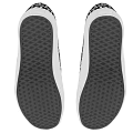 Casual Low Top Canvas Shoes with Black and White Repeating Letter Print and White Sole