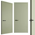 Stylish Hinged Doors In Multiple Colors With Black Door Handles For Home Interiors