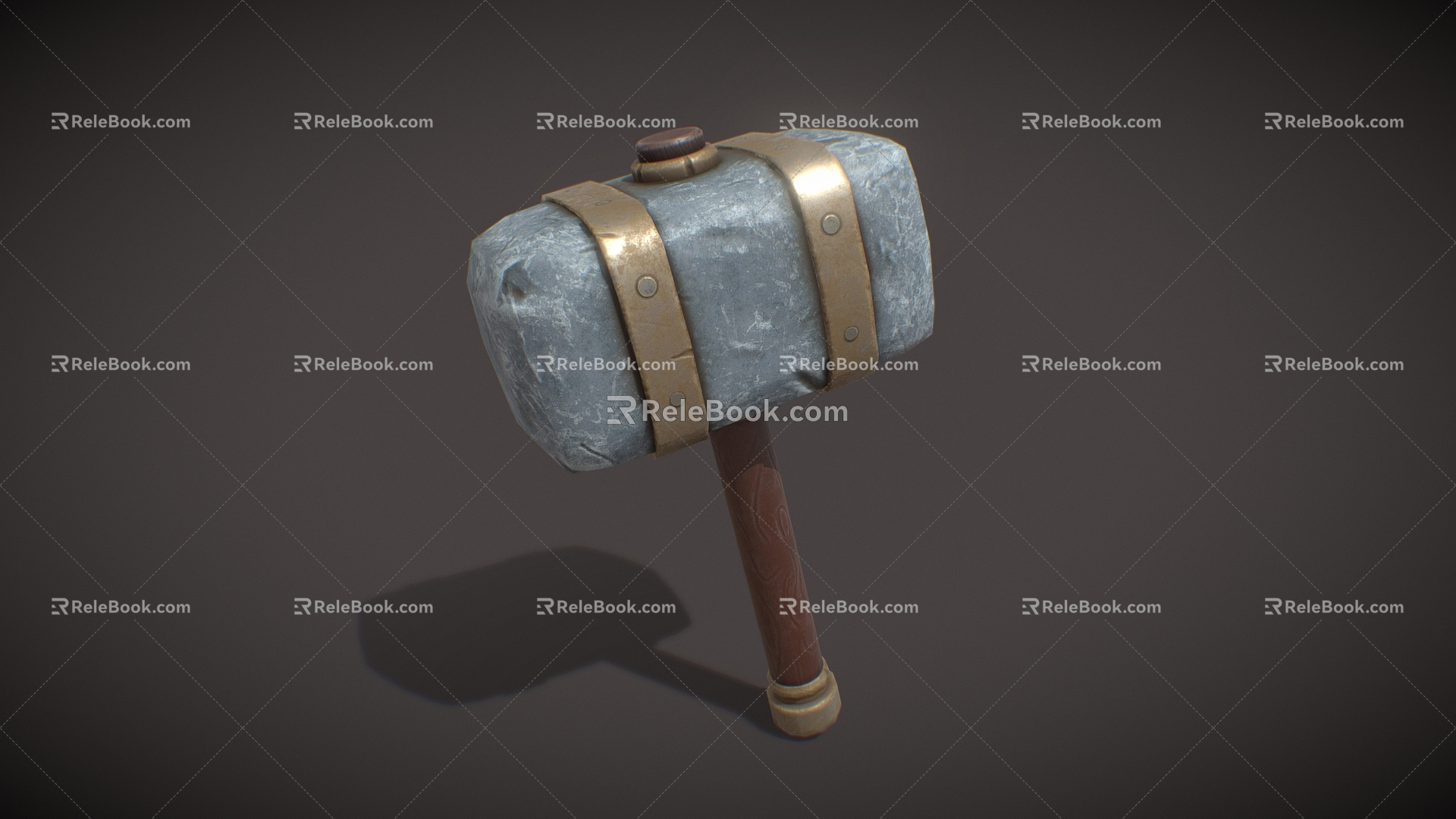 Stylized Hammer Hammer Cartoon Hammer Hammer Axe 3d model