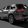 Black Sporty SUV Car With Sleek Body Design Front Grille Headlights And Alloy Wheels