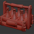 Modern beer crate beer 3d model