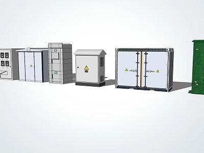 Modern Substation Box 3d model