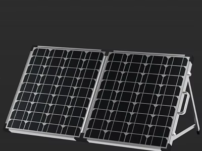 Foldable Solar Panels With Stand Portable Design For Daily Use Appliances Charging 3d model