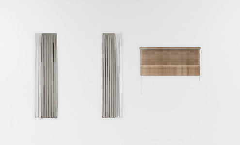 Modern Venetian Blinds Simple Curtain Blinds 3d model