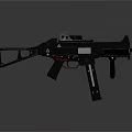 Modern Tactical Black Rifle With Optical Sight And Ergonomic Grip Design 3d model