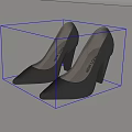 Black Pointed Toe High Heel Shoes With Chunky Heel And New Look Brand